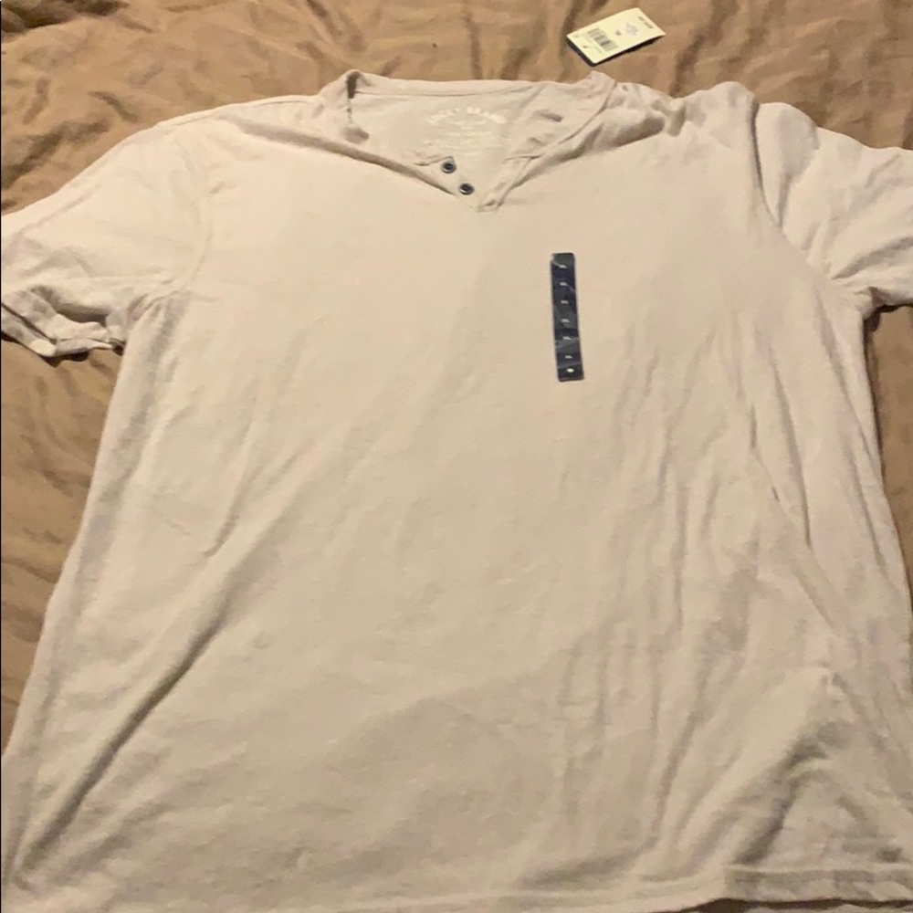 Lucky Brand cream shirt good luck and good fortune